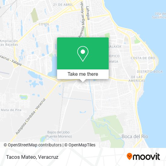 Mapa de Tacos Mateo
