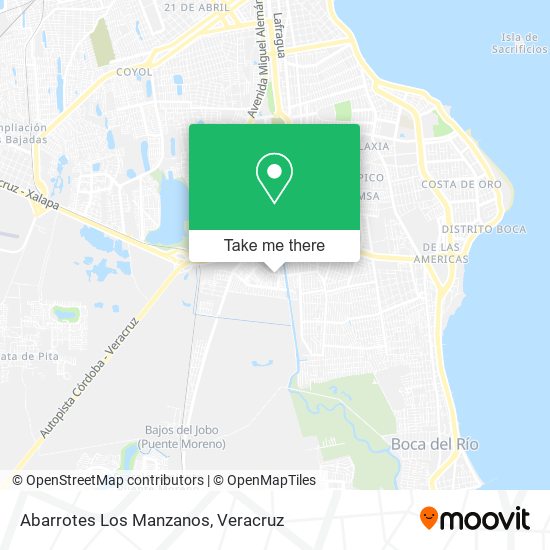 Mapa de Abarrotes Los Manzanos