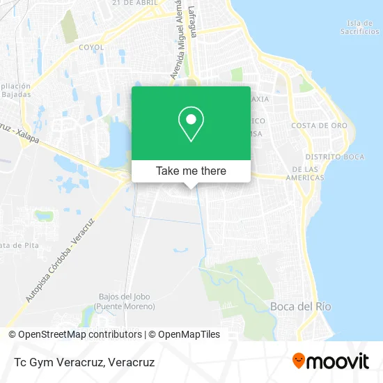 Tc Gym Veracruz map