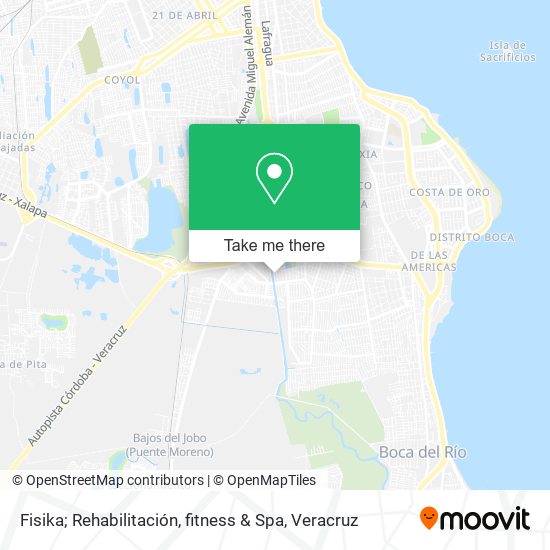 Fisika; Rehabilitación, fitness & Spa map