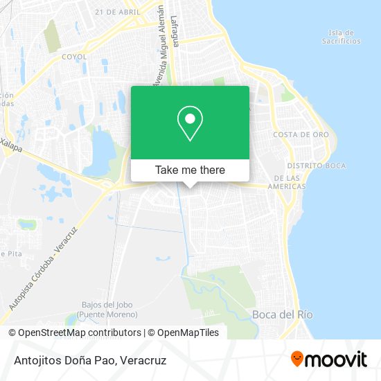 Antojitos Doña Pao map