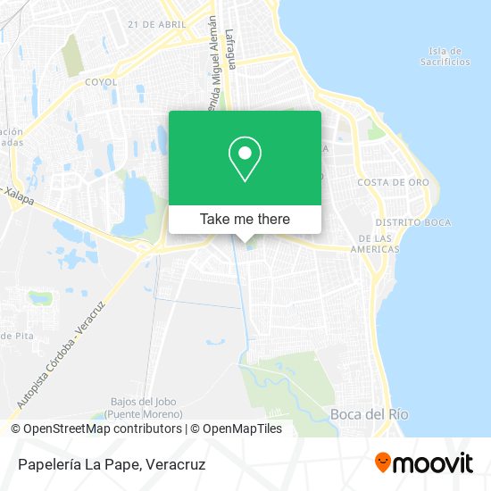 Mapa de Papelería La Pape