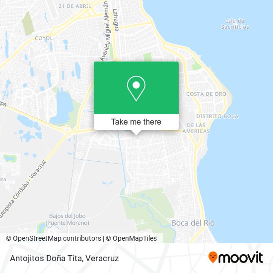 Mapa de Antojitos Doña Tita