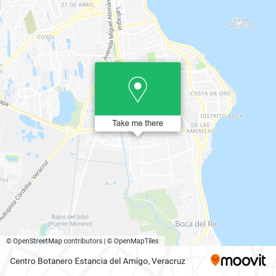 Mapa de Centro Botanero Estancia del Amigo