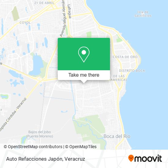 Auto Refacciones Japón map