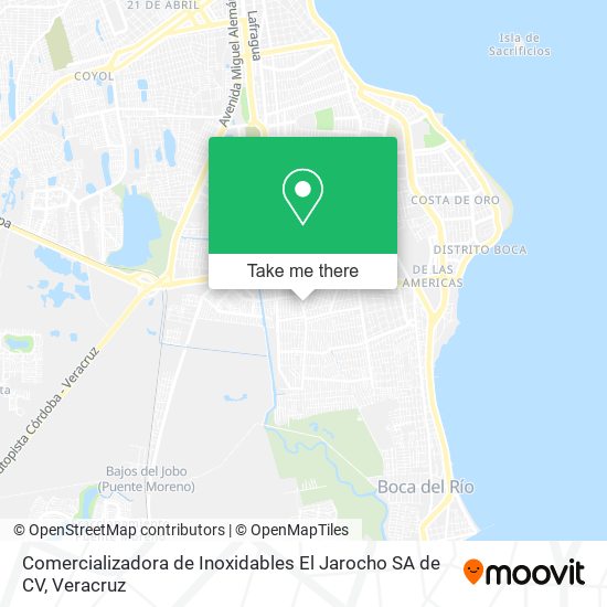 Comercializadora de Inoxidables El Jarocho SA de CV map