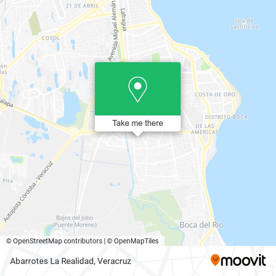 Abarrotes La Realidad map