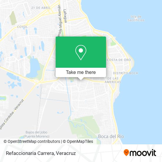 Mapa de Refaccionaria Carrera