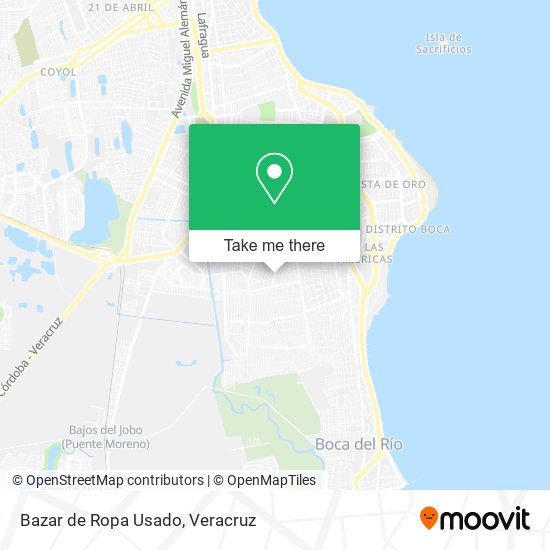 Mapa de Bazar de Ropa Usado
