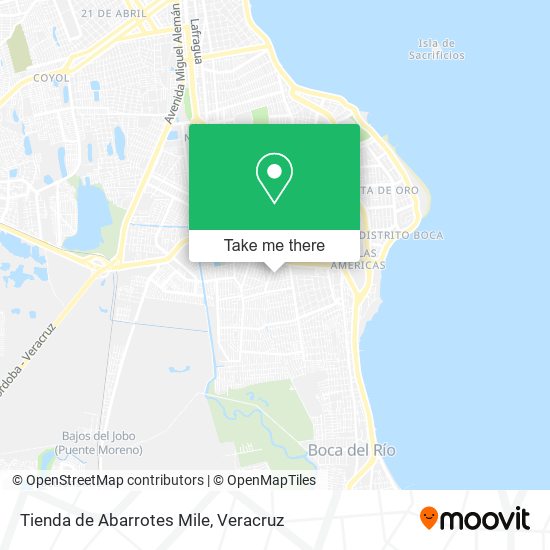 Mapa de Tienda de Abarrotes Mile