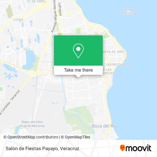 Mapa de Salón de Fiestas Payayo