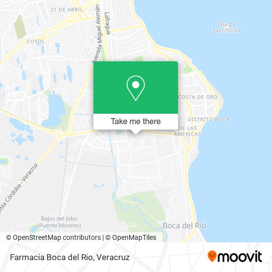 Mapa de Farmacia Boca del Rio