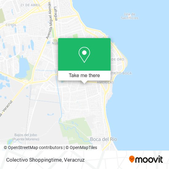 Colectivo Shoppingtime map
