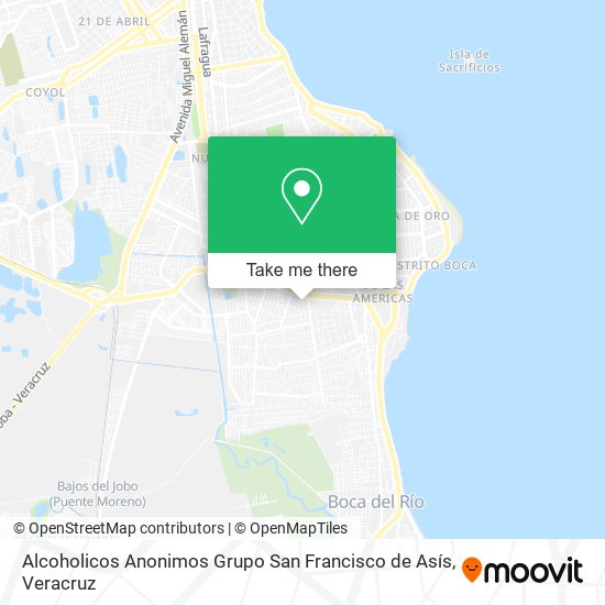 Alcoholicos Anonimos Grupo San Francisco de Asís map