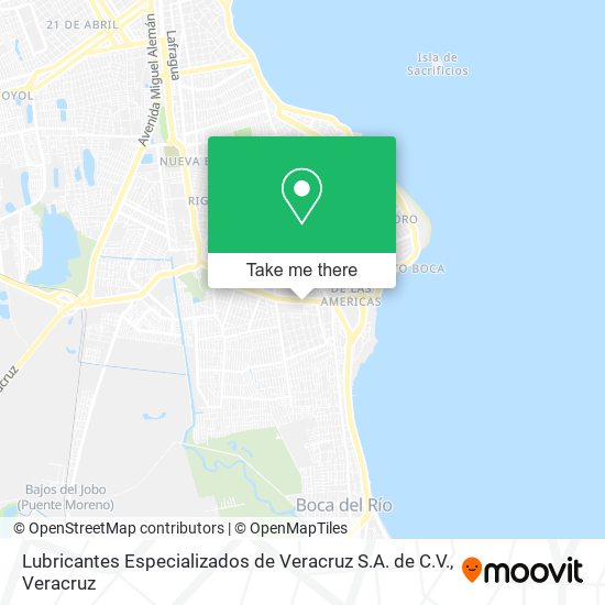 Lubricantes Especializados de Veracruz S.A. de C.V. map