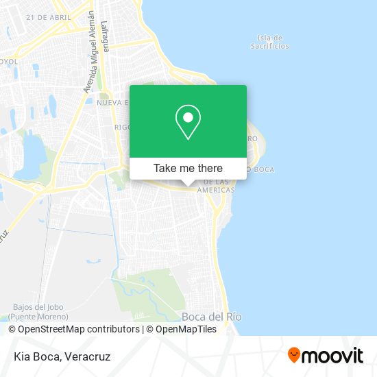 Kia Boca map