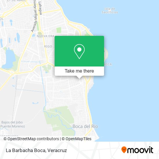 Mapa de La Barbacha Boca