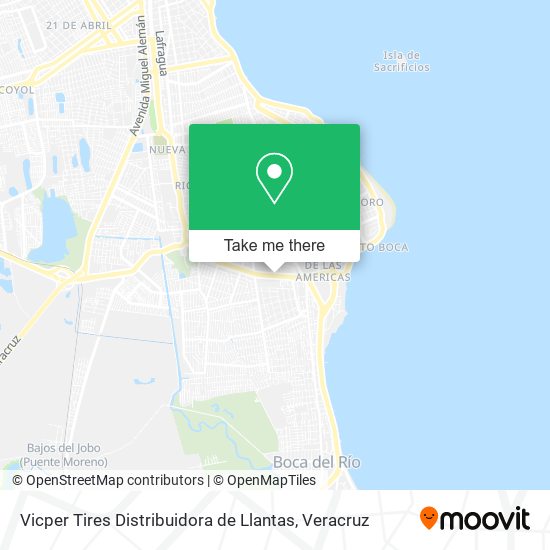 Vicper Tires Distribuidora de Llantas map