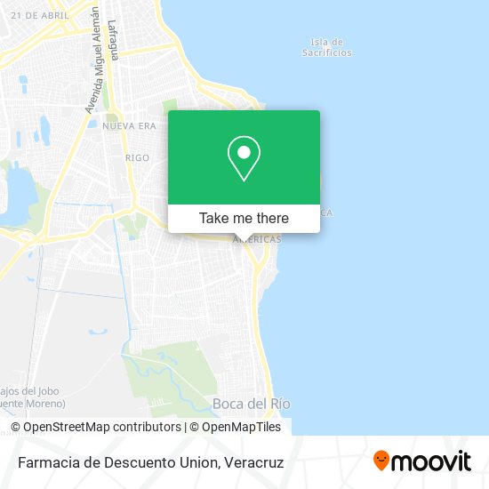 Mapa de Farmacia de Descuento Union