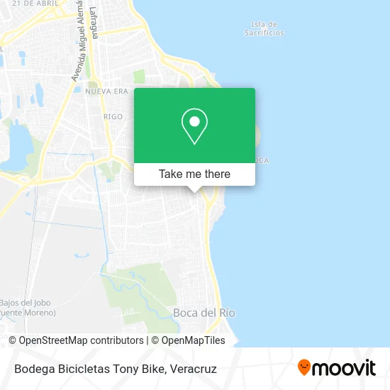 Bodega Bicicletas Tony Bike map