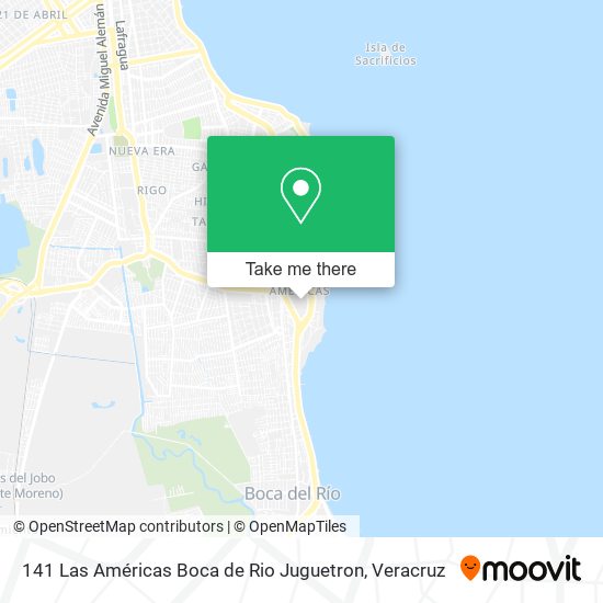 Mapa de 141 Las Américas Boca de Rio Juguetron