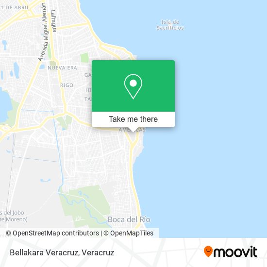 Mapa de Bellakara Veracruz
