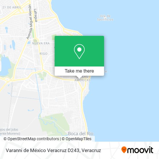 Varanni de México Veracruz D243 map