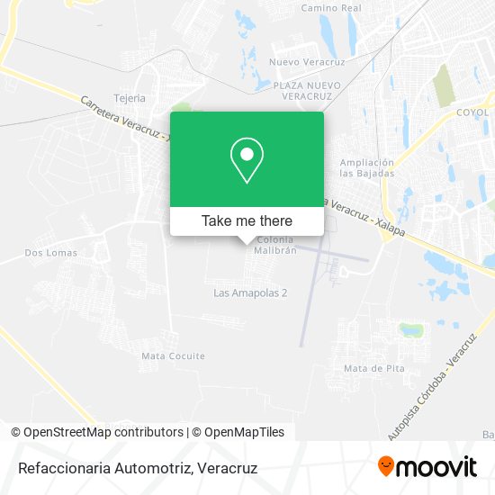Refaccionaria Automotriz map