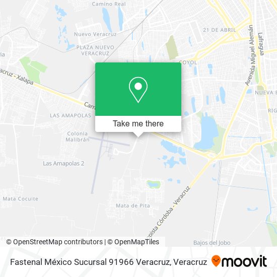 Fastenal México Sucursal 91966 Veracruz map