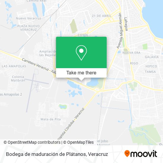 Bodega de maduración de Plátanos map