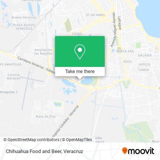 Mapa de Chihuahua Food and Beer