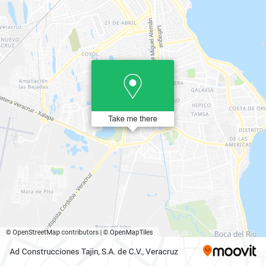 Ad Construcciones Tajin, S.A. de C.V. map