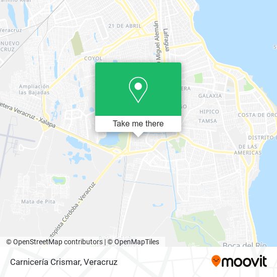 Mapa de Carnicería Crismar