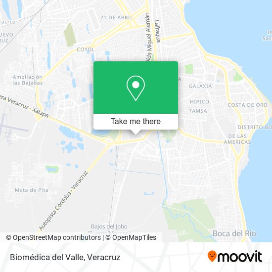 Biomédica del Valle map