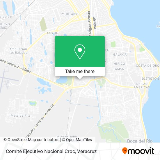 Comité Ejecutivo Nacional Croc map