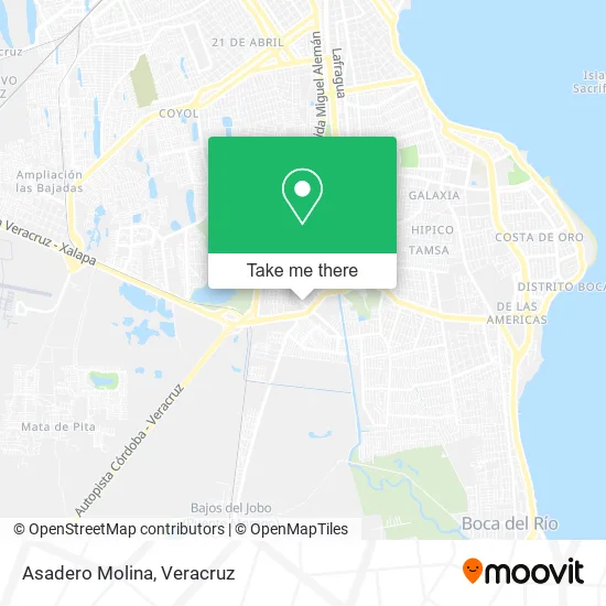 Asadero Molina map
