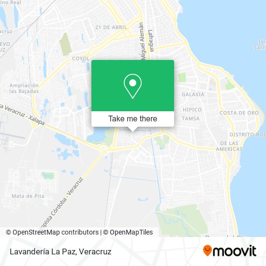 Lavandería La Paz map