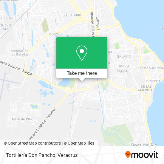 Tortillería Don Pancho map