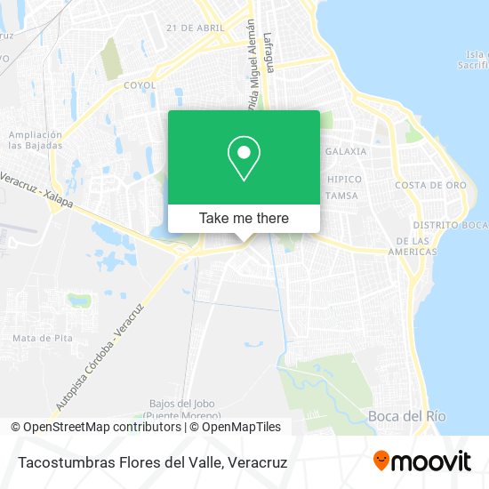 Mapa de Tacostumbras Flores del Valle