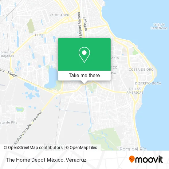 The Home Depot México map