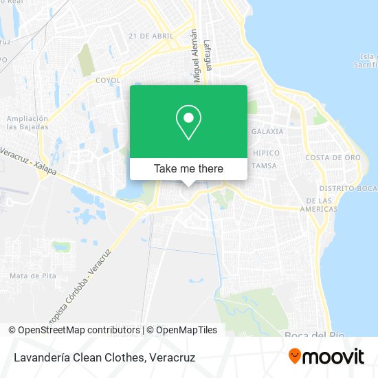 Lavandería Clean Clothes map