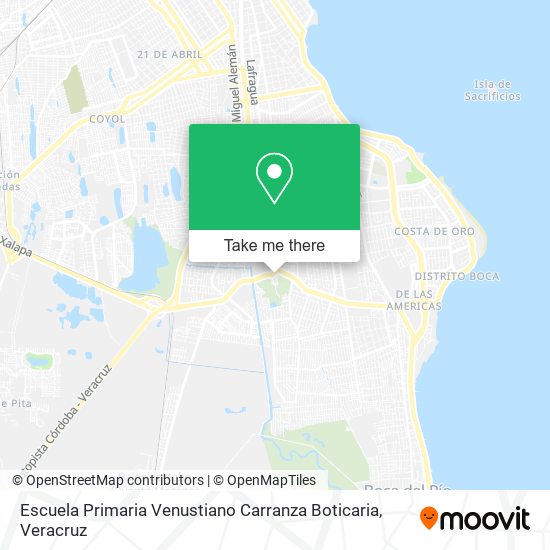 Mapa de Escuela Primaria Venustiano Carranza Boticaria