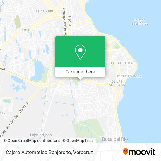 Mapa de Cajero Automático Banjercito