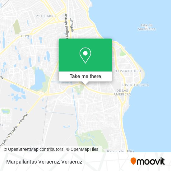 Marpallantas Veracruz map
