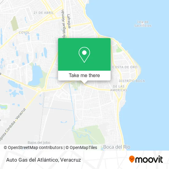 Auto Gas del Atlántico map