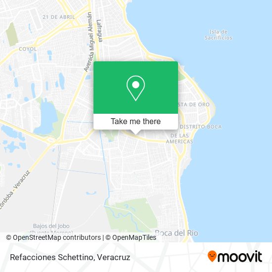 Refacciones Schettino map