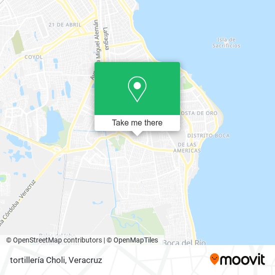 tortillería Choli map