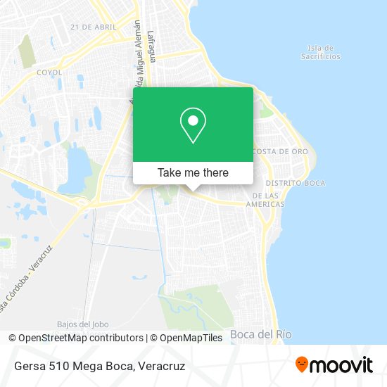 Mapa de Gersa 510 Mega Boca