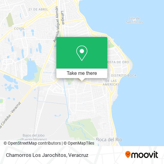 Chamorros Los Jarochitos map