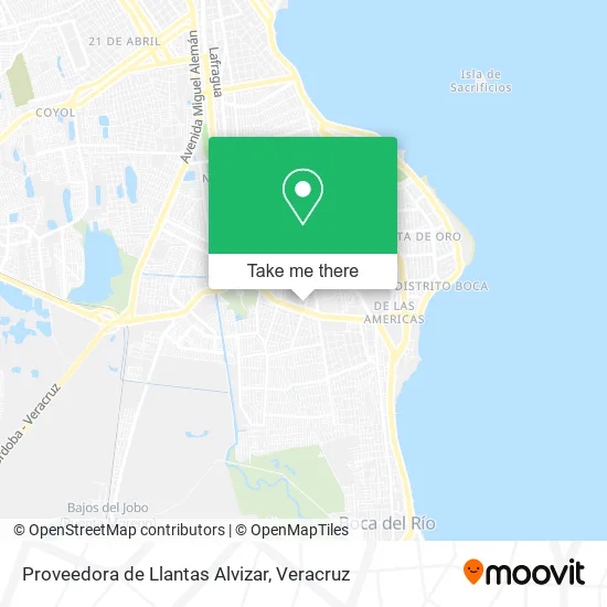 Proveedora de Llantas Alvizar map